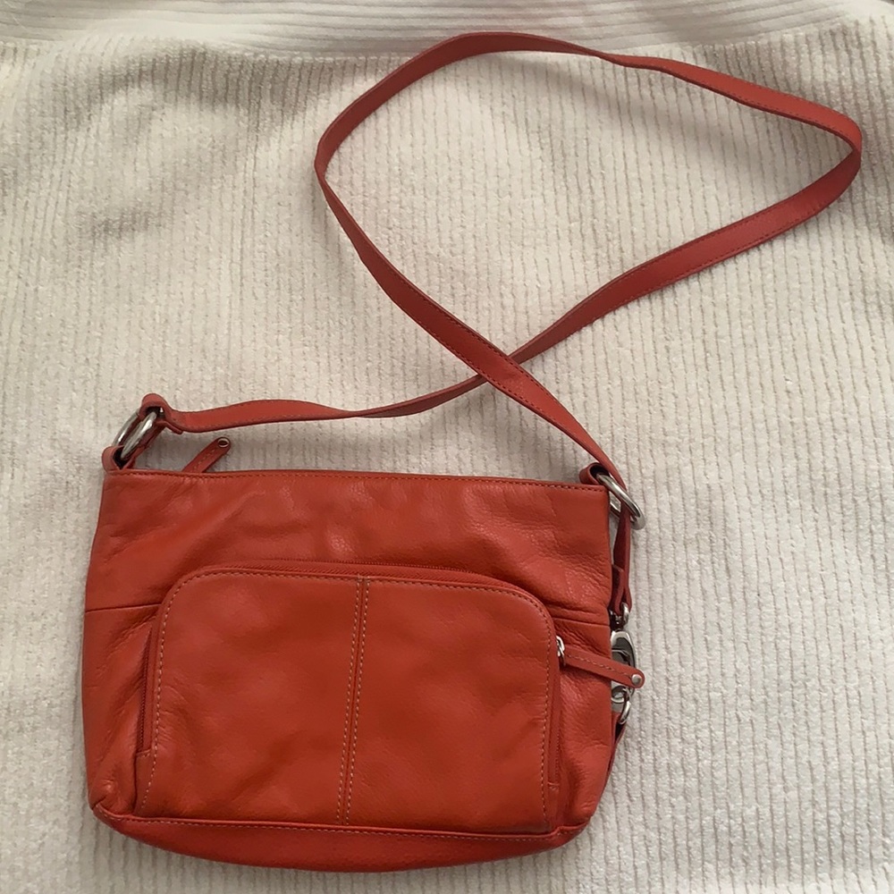 Orange crossbody bag